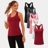 Conjunto de 5 Regatas Femininas Esportivas Moda Verão
