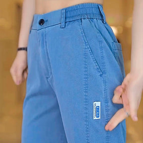 [Pague 2 Leve 3] Calça Feminina Ravena em Seda Gelo Poliéster e Elastano (A Queridinha de 2025)