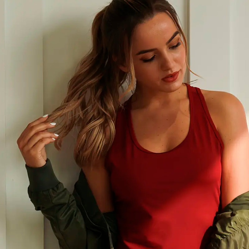 Conjunto de 5 Regatas Femininas Esportivas Moda Verão