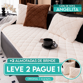 [Leve 2 Pague 1] Capa de Sofá Angelita (Inovação e Conforto para o seu Lar) + BRINDE: 2 Capas Para Almofadas