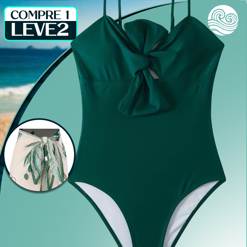 Conjunto Francês Maiô Serena + Saída de Praia Tendência 2025