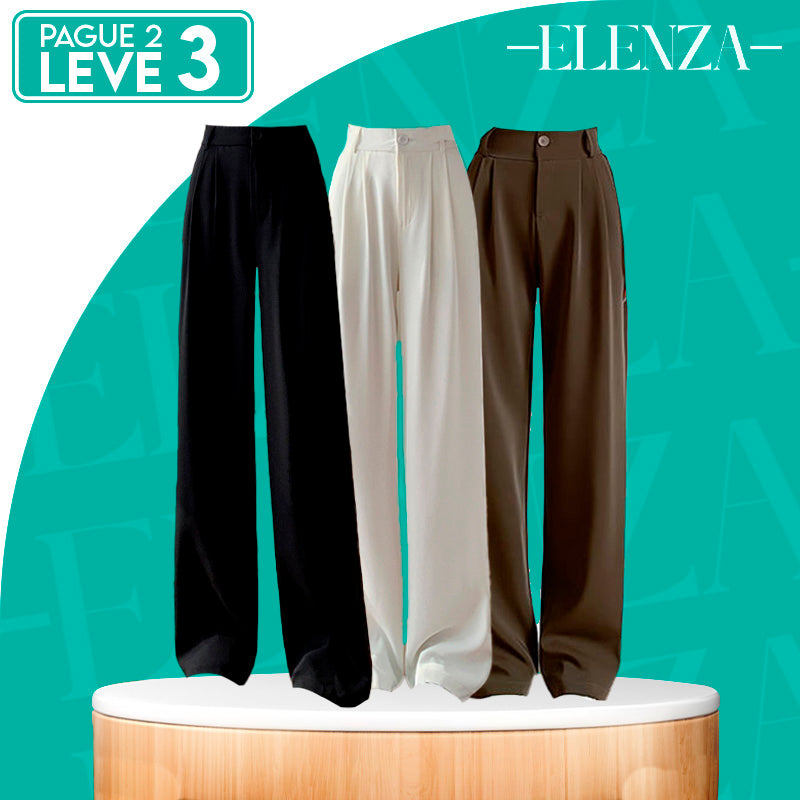[Leve 3 Pague 2] Calça Femininas Diana em Seda Gelo e Poliéster (Ideal Para Todas as Ocasiões!)